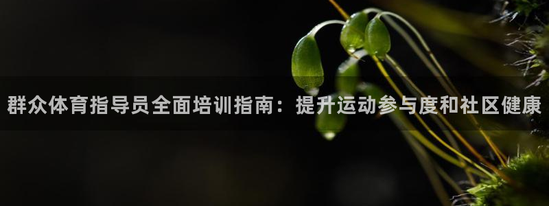 焦点娱乐游戏怎么玩的：群众体育指导员全面培训指南：提